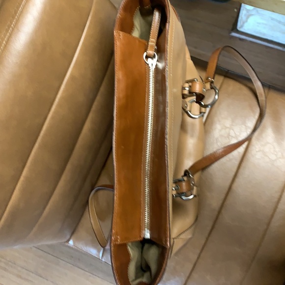 Vintage Coach Tan Leather Tote bag - Picture 4 of 15